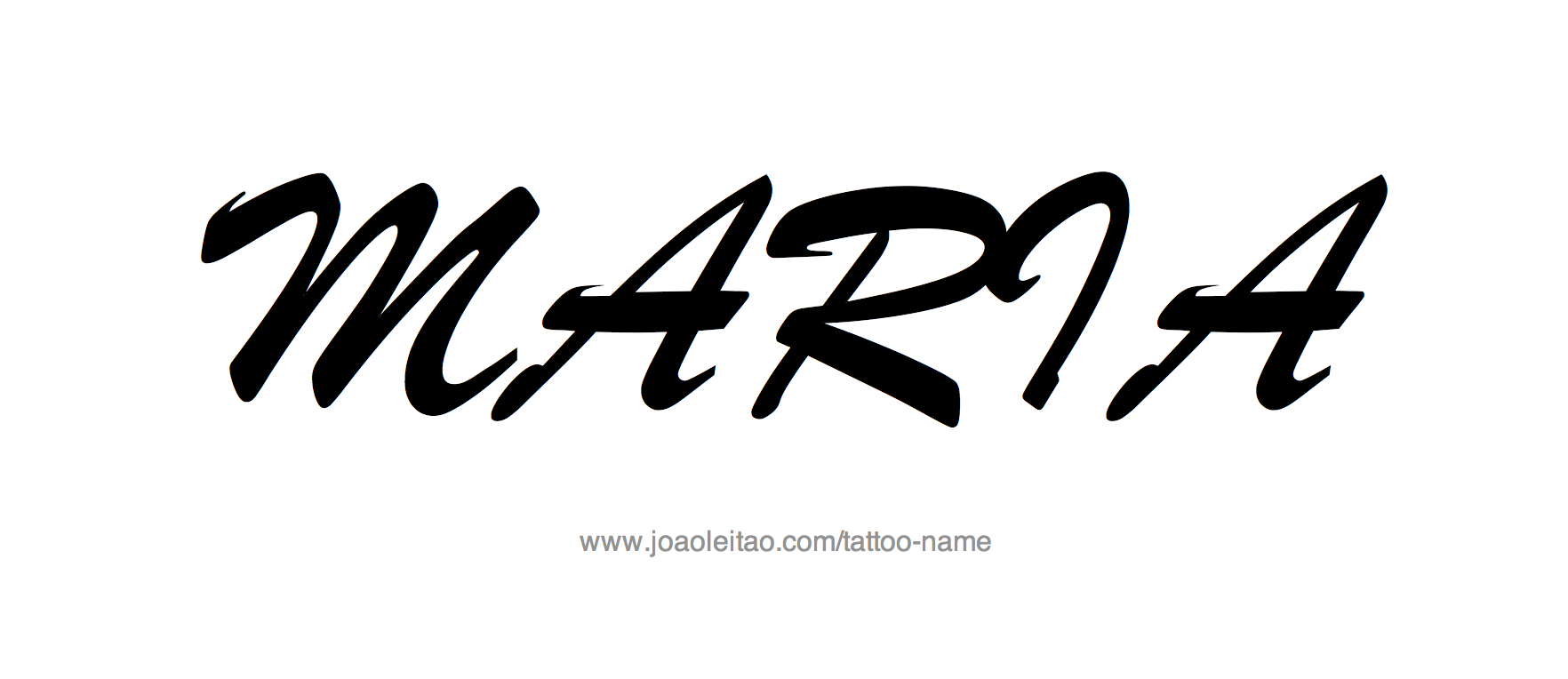 Maria Name Tattoo Designs